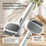 2-in-1 Pet Grooming Brush – Deshedding & Detangling Tool - Image 3